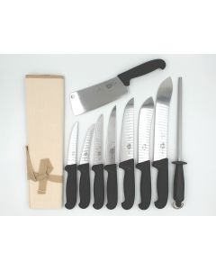 Victorinox 10 Piece Pro Butchers Knife Set - Black