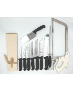 Victorinox 11 Piece Pro Plus Butchers Knife Set - Black