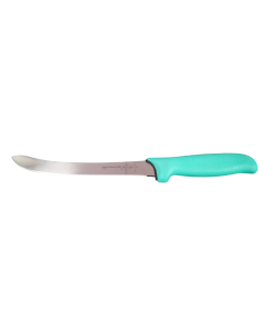 F Dick 8.3&quot; Curved Steak Knife - Semi Flex - Expert Grip - Green