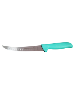 F Dick 8.3&quot; Breaking Knife - Scalloped Edge - Expert Grip - Green