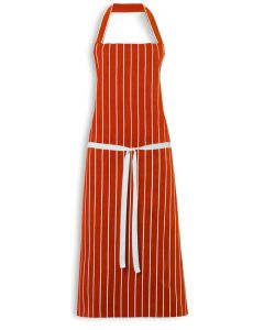 Fabric Butchers Apron - Striped Red