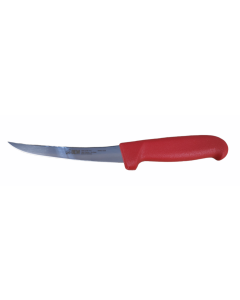 BEW 6" Semi Flexi Curved Boning Knife - Red