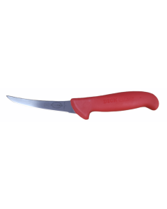 F Dick 5" Stiff Curved Boning Knife - Red