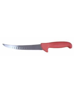 F Dick 8.3" Scalloped Breaking Knife - Red