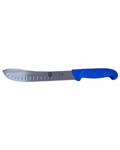 Icel 10" Schmitar Steak Knife Granton Edge (25cm) - Blue. 