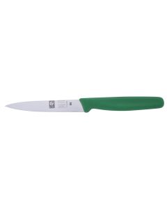 Icel 10cm Paring Knife - Pointed Tip - Green