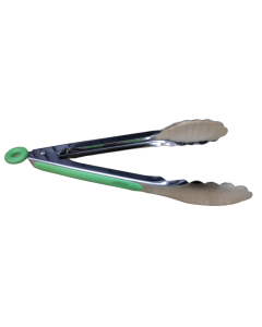 Stainless Steel Serving Tong - Green Handle