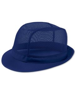 Blue Butchers Trilby Hat