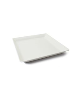 White Elegant Melamine Display Tray 37x37x3.4cm