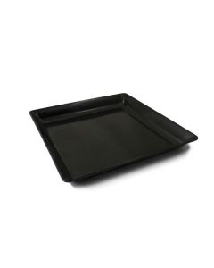 Black Elegant Melamine Display Tray 37x37x3.4cm