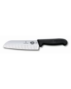 Victorinox 6.7" Fluted Santoku Knife- Fibrox