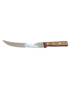 Victorinox 25cm Slaughter Knife: Curved Narrow - Wood Handle