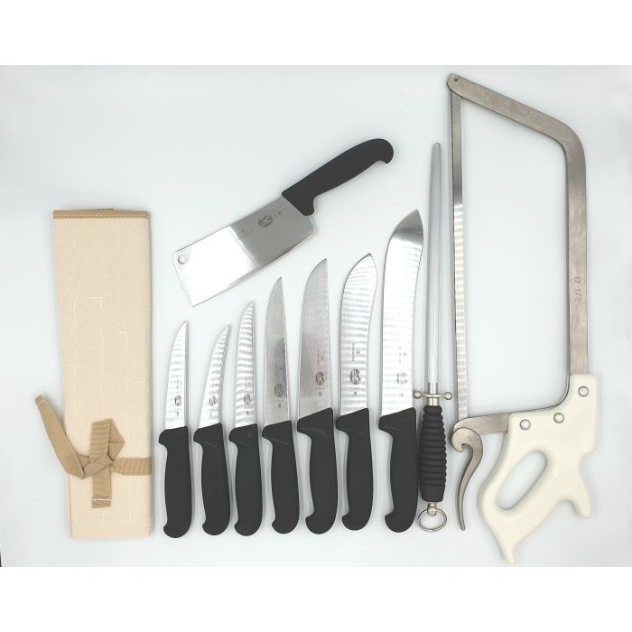 Victorinox 11 Piece Pro Plus Butchers Knife Set Black