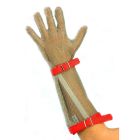 Chainmail Gloves with Forearm - Fabric Wristband