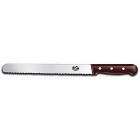 Victorinox Rosewood Serrated Slicing Knife - 25cm Round Tip